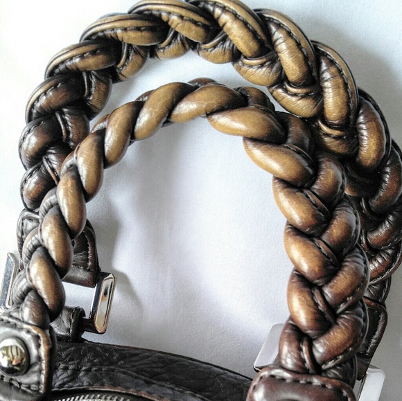 Black Rivet Bags Rockin Black Rivet F Leather Chocolate Brown Purse Poshmark